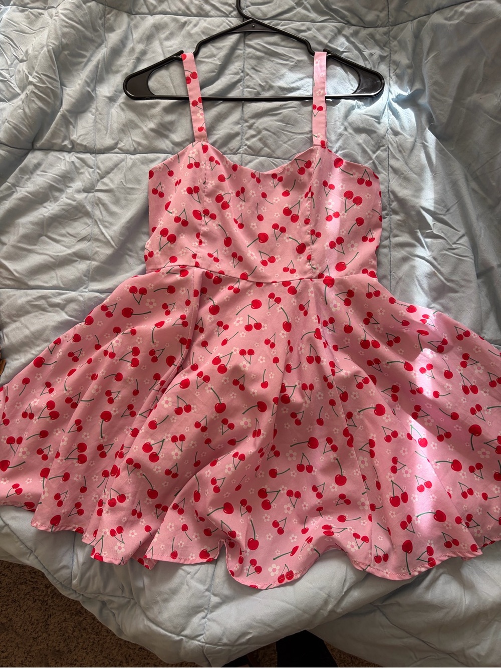Pink Cherry SugarThrillz Skater Sundress